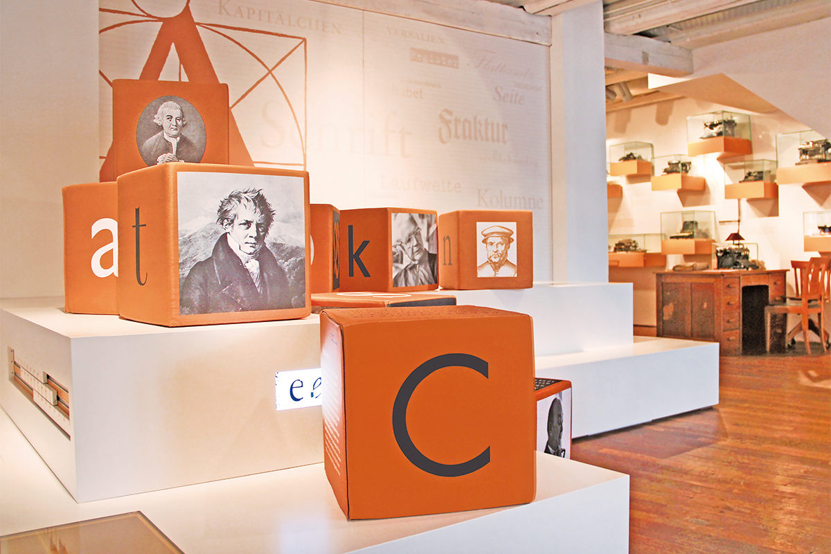 Die Ausstellung der Typografie im Schweizerischen Museum für Papier, Schrift und Druck